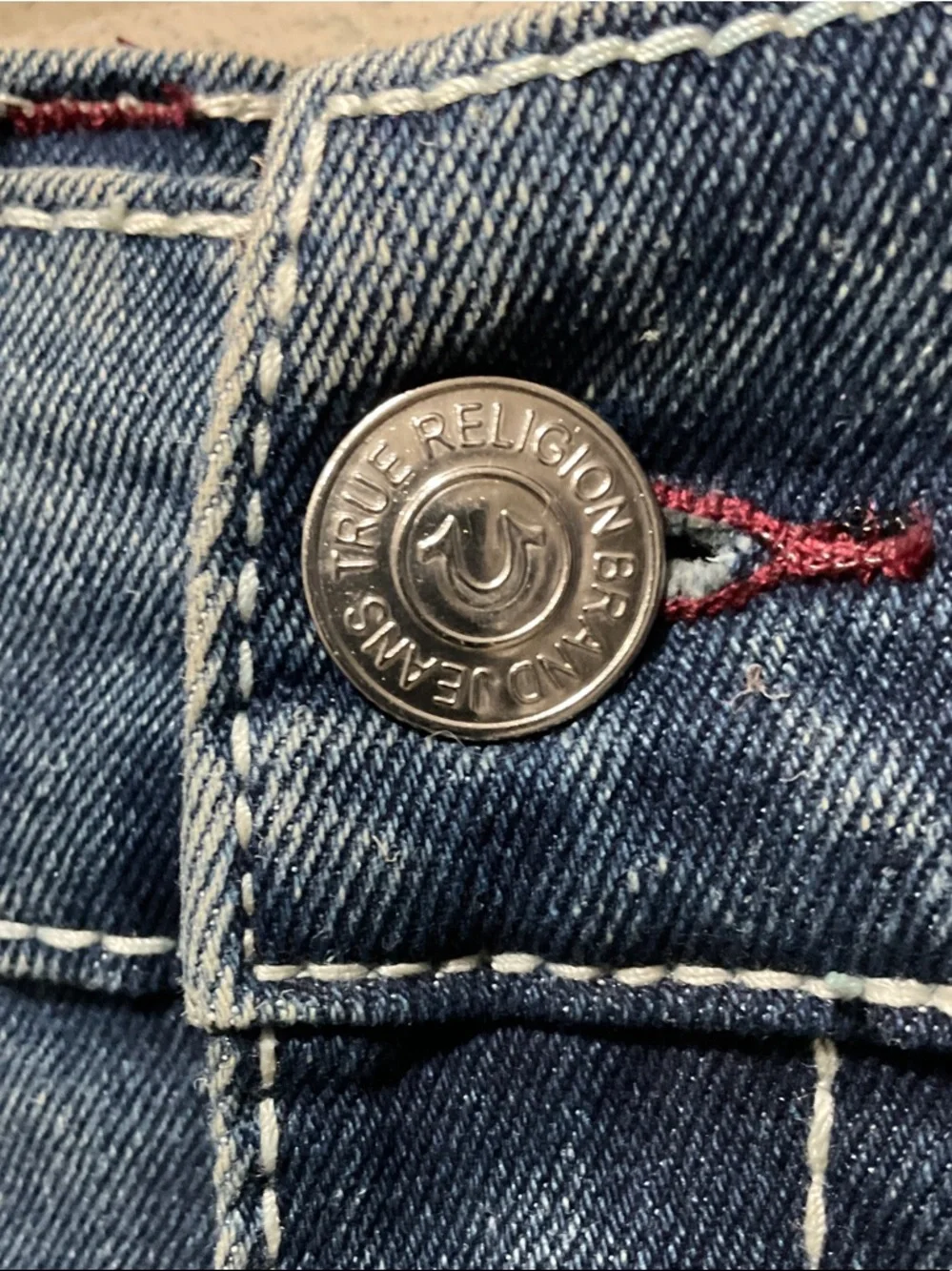 True Religion Big & Tall Men's Rocco Relaxed Skinny Dark Blue Jeans